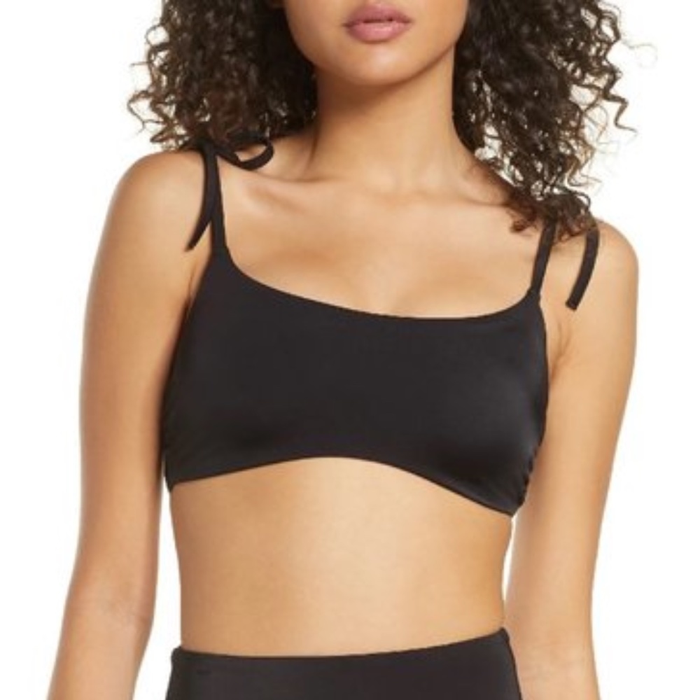 CHELSEA28 Easy Retro Tie Strap Bikini Top